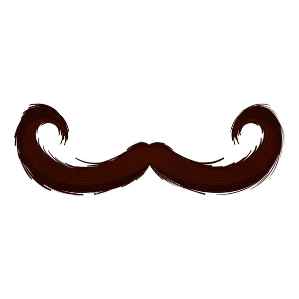 Ikone mit Schnurrbart — Stockvektor