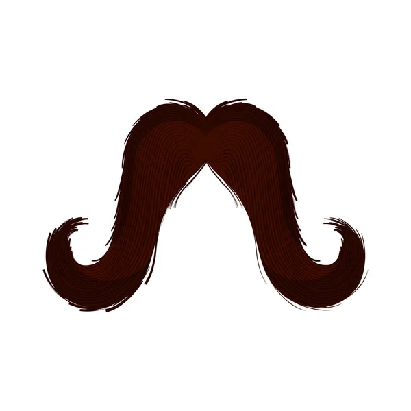 Isolated moustache icon — Stock Vector