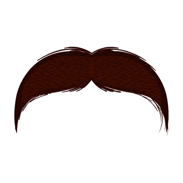 Icône moustache isolée — Image vectorielle