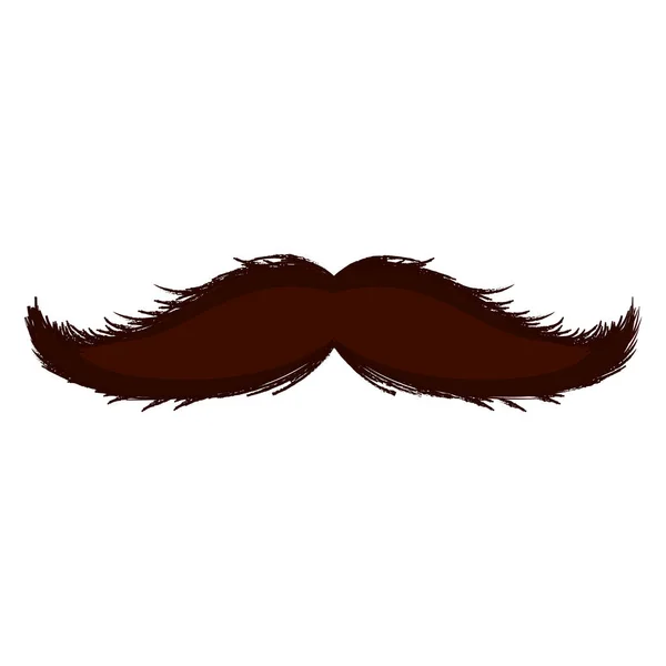 Icône moustache isolée — Image vectorielle