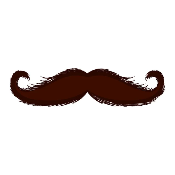 Icône moustache isolée — Image vectorielle