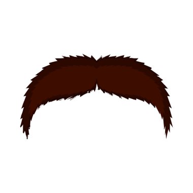 İzole bıyık simgesi