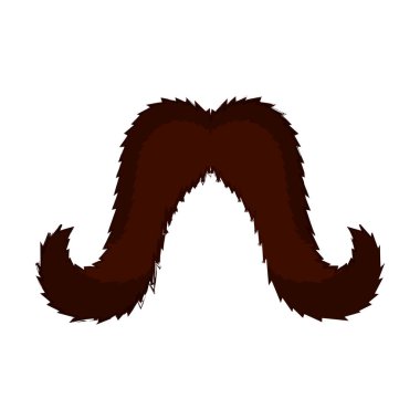 İzole bıyık simgesi