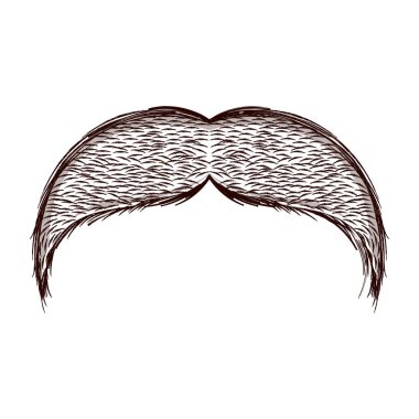 İzole bıyık kroki