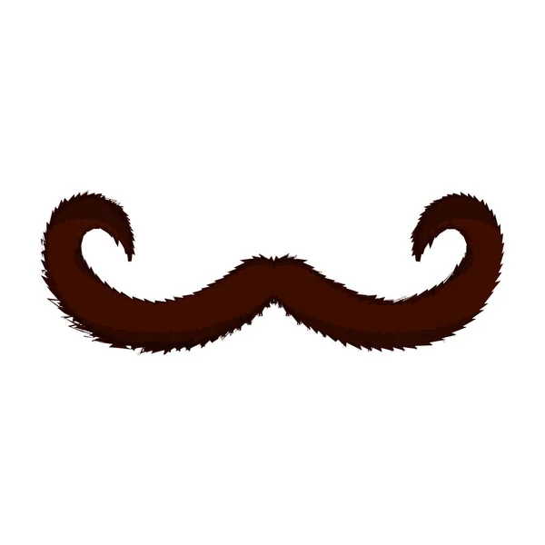 Icône moustache isolée — Image vectorielle