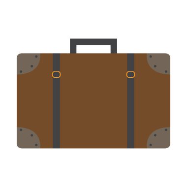 İzole iş bavul simgesi