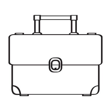 İzole iş bavul simgesi