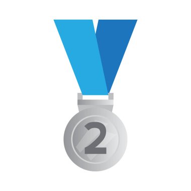 izole gümüş madalya