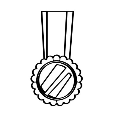 İzole altın madalya simgesi