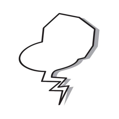 İzole boş kabarcık sohbet