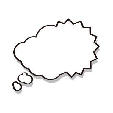 İzole boş kabarcık sohbet