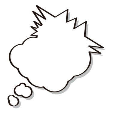 İzole boş kabarcık sohbet