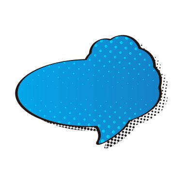 Noktalı resim deseni ile komik kabarcık sohbet