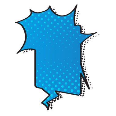 Noktalı resim deseni ile komik kabarcık sohbet