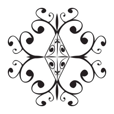 İzole edilmiş arabesk deseni