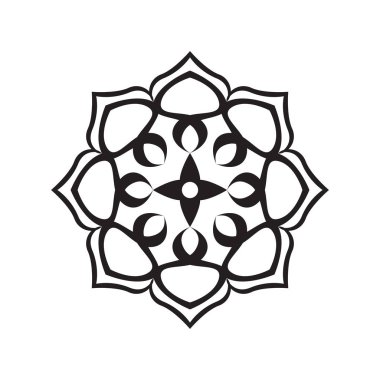 İzole edilmiş arabesk deseni