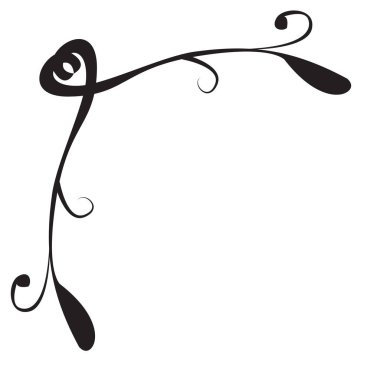 İzole edilmiş arabesk deseni