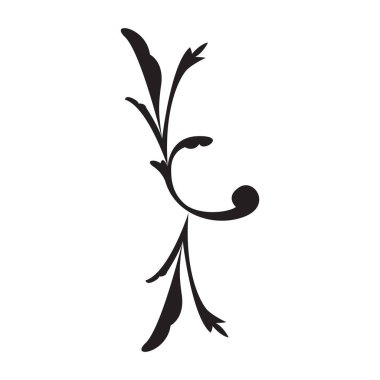 İzole edilmiş arabesk deseni