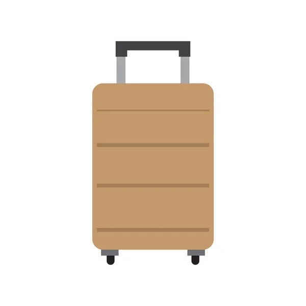 Μεμονωμένα ταξίδια βαλίτσα εικονίδιο — Διανυσματικό Αρχείο