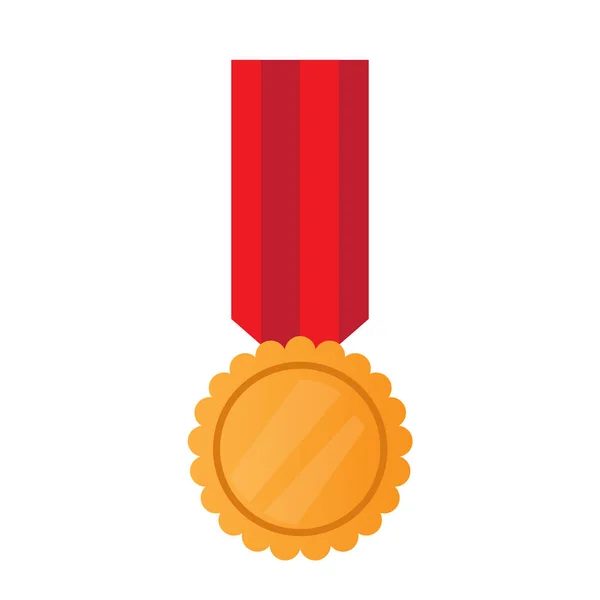 Isolated golden medal — Stock Vector