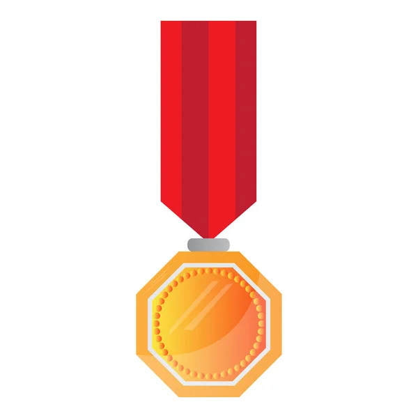 Ізольована золоту медаль — стоковий вектор