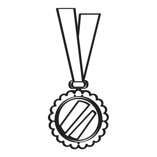 分離の黄金メダル アイコン — ストックベクタ