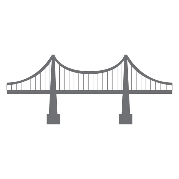 Estructura aislada del puente — Vector de stock