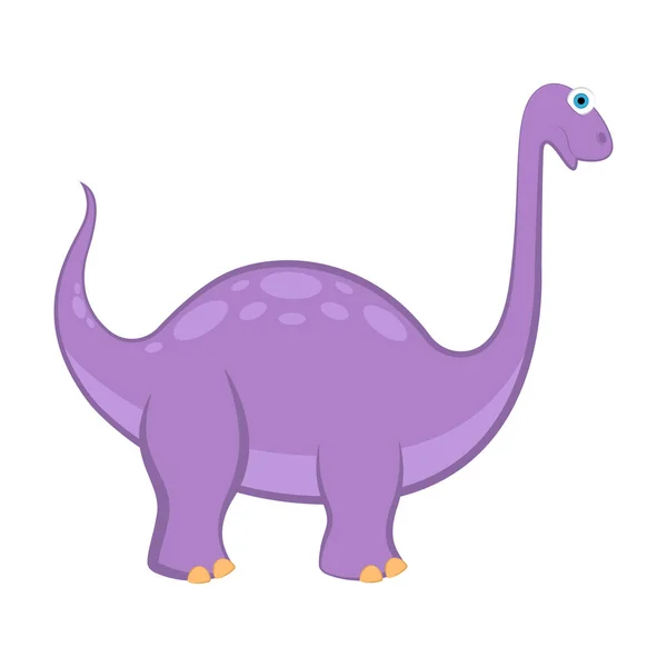 Söt dinosaurie tecknad figur — Stock vektor