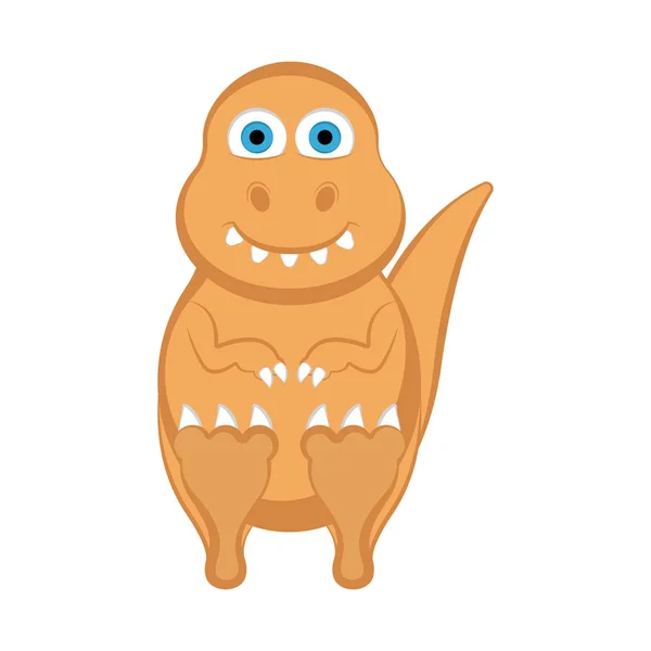 かわいい恐竜漫画のキャラクター — ストックベクタ
