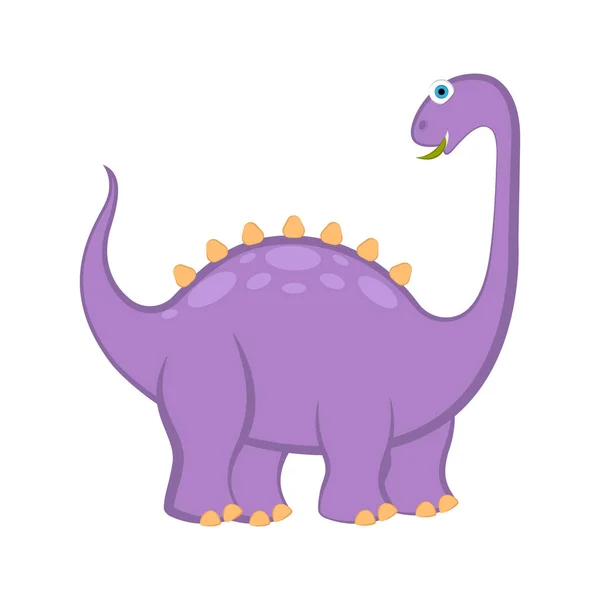 Cute dinosaur cartoon character — Stock Vector