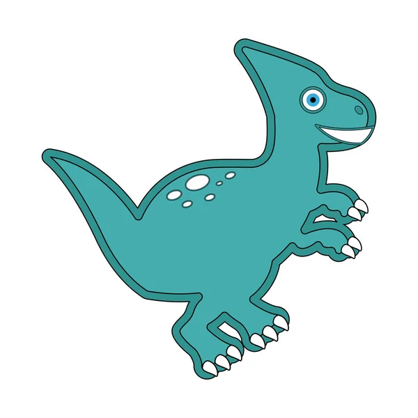 Χαριτωμένο χαρακτήρα δεινόσαυρος κινουμένων σχεδίων — Διανυσματικό Αρχείο