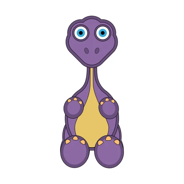 かわいい恐竜漫画のキャラクター — ストックベクタ