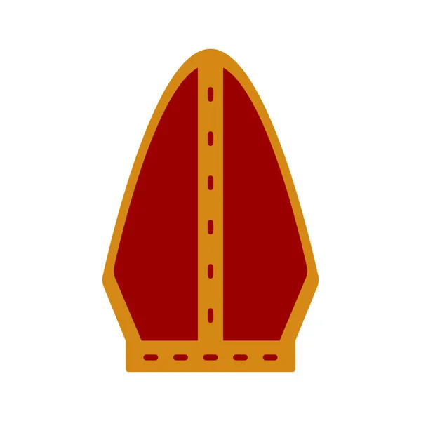 Папа капелюх значок — стоковий вектор