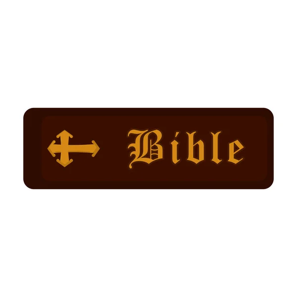 Ícone bíblia sagrada — Vetor de Stock