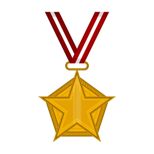 Ícone medalha de ouro — Vetor de Stock