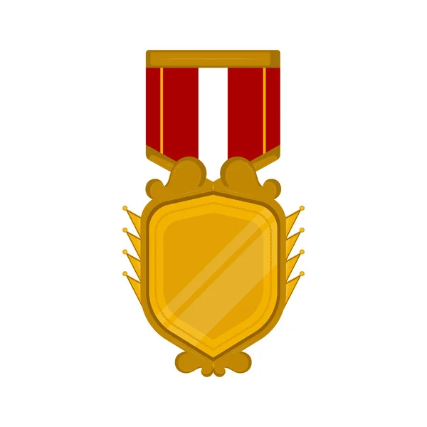 Golden medal icon — Stock Vector