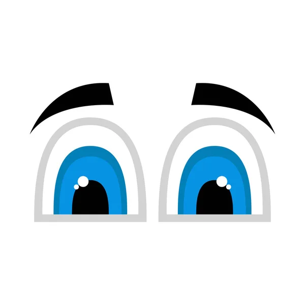 Vereinzelte glückliche Augen — Stockvektor