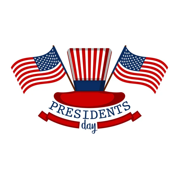 Joyeuse journée du président — Image vectorielle