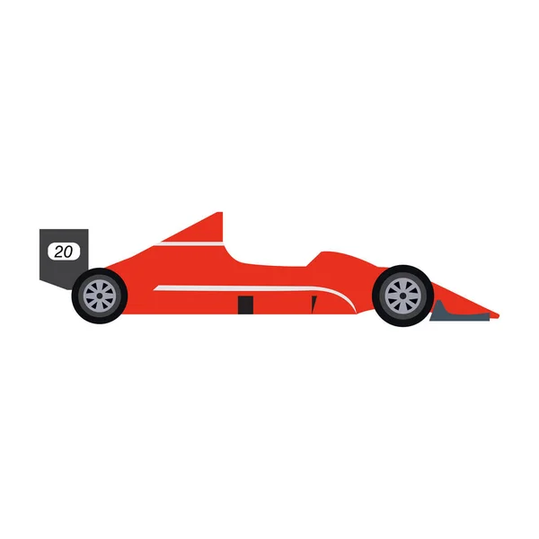 Vue latérale d'une voiture de course — Image vectorielle