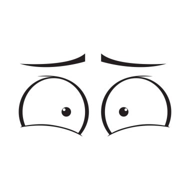 Korkmuş gözleri çizgi film