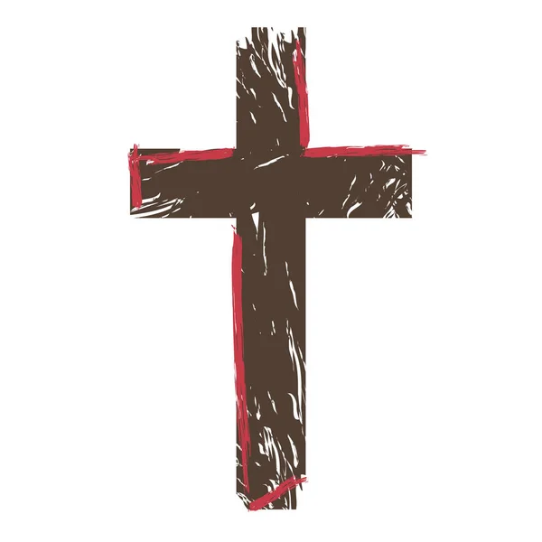 Ескіз хреста — стоковий вектор