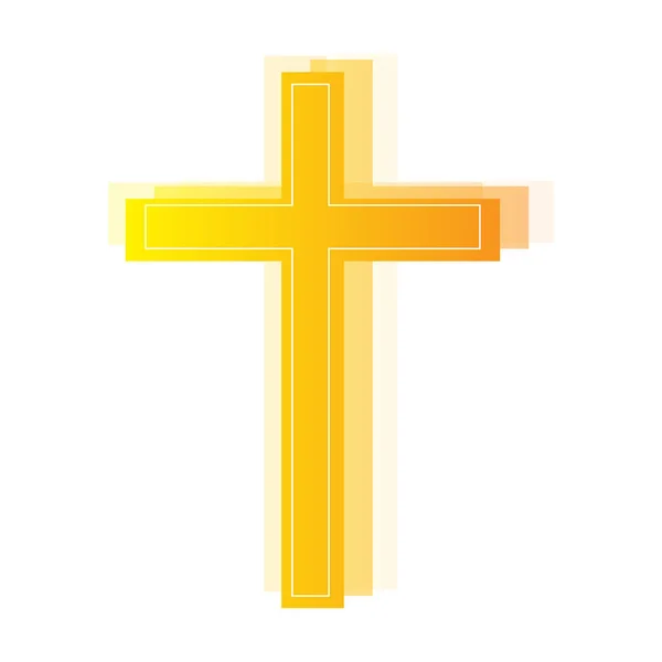 Крест с оттенками — стоковый вектор