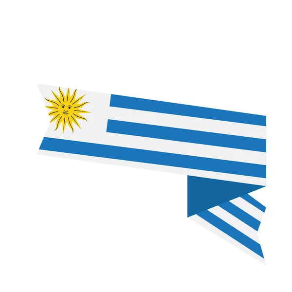 Bandeira do Uruguai — Vetor de Stock