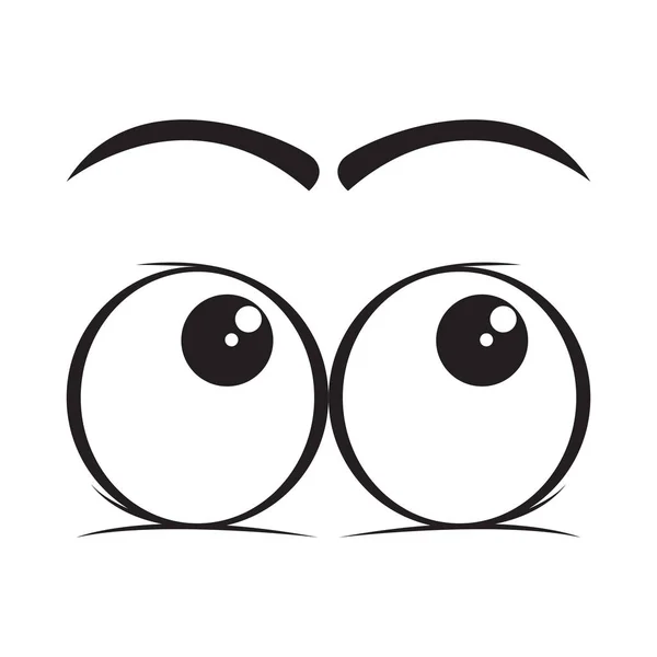 Vyhledat kreslené oči — Stockový vektor