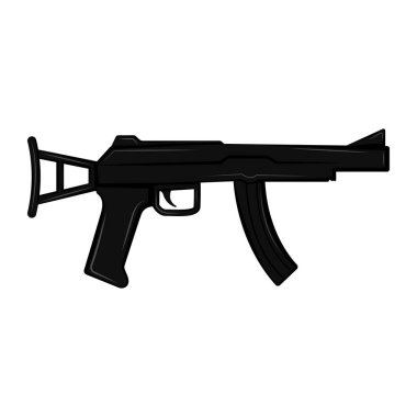 Otomatik silah siluet