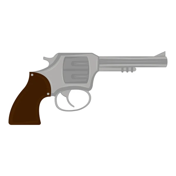 Icono de revólver aislado — Vector de stock