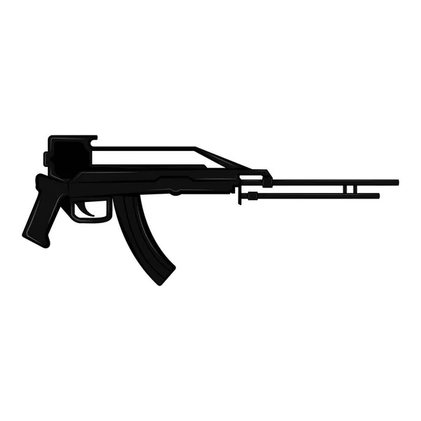 Silhouette of a rifle — Stock Vector
