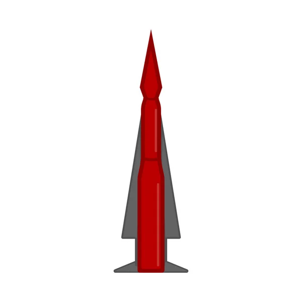 Icona del missile nucleare — Vettoriale Stock