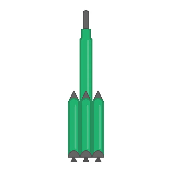 Icono de misil nuclear — Archivo Imágenes Vectoriales