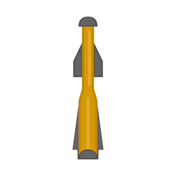 Icône missile nucléaire — Image vectorielle